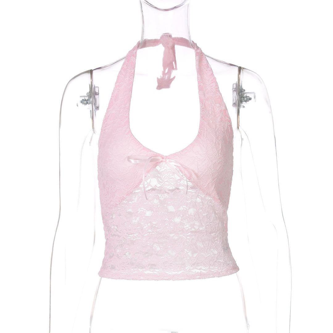 Damen Haltertop aus feiner Spitze R&B