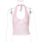 Damen Haltertop aus feiner Spitze R&B