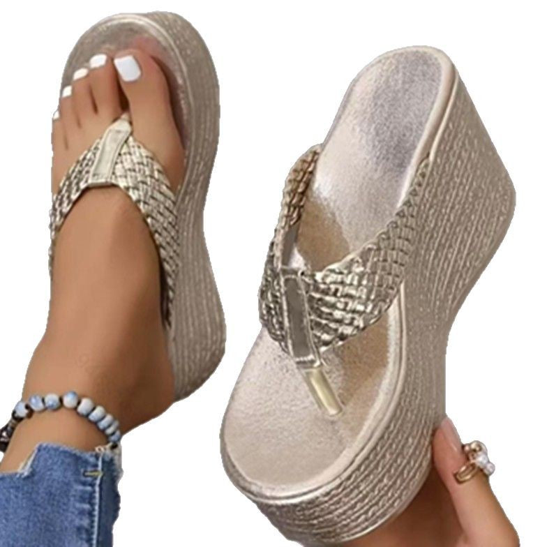Damen Glamouröse Plattform-Sandalen