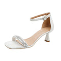 Damen elegante Sandaletten mit funkelndem Riemendesign