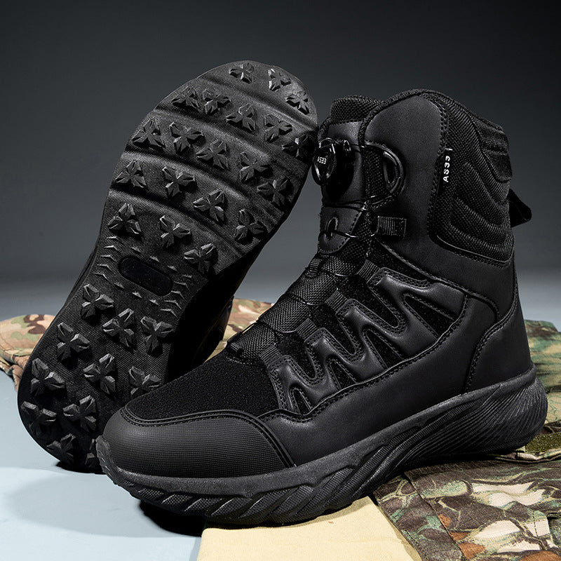 Herren hochgeschnittene Outdoor-Schuhe mit innovativem Schnellschnürsystem R&B