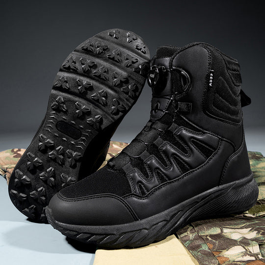 Herren hochgeschnittene Outdoor-Schuhe mit innovativem Schnellschnürsystem R&B
