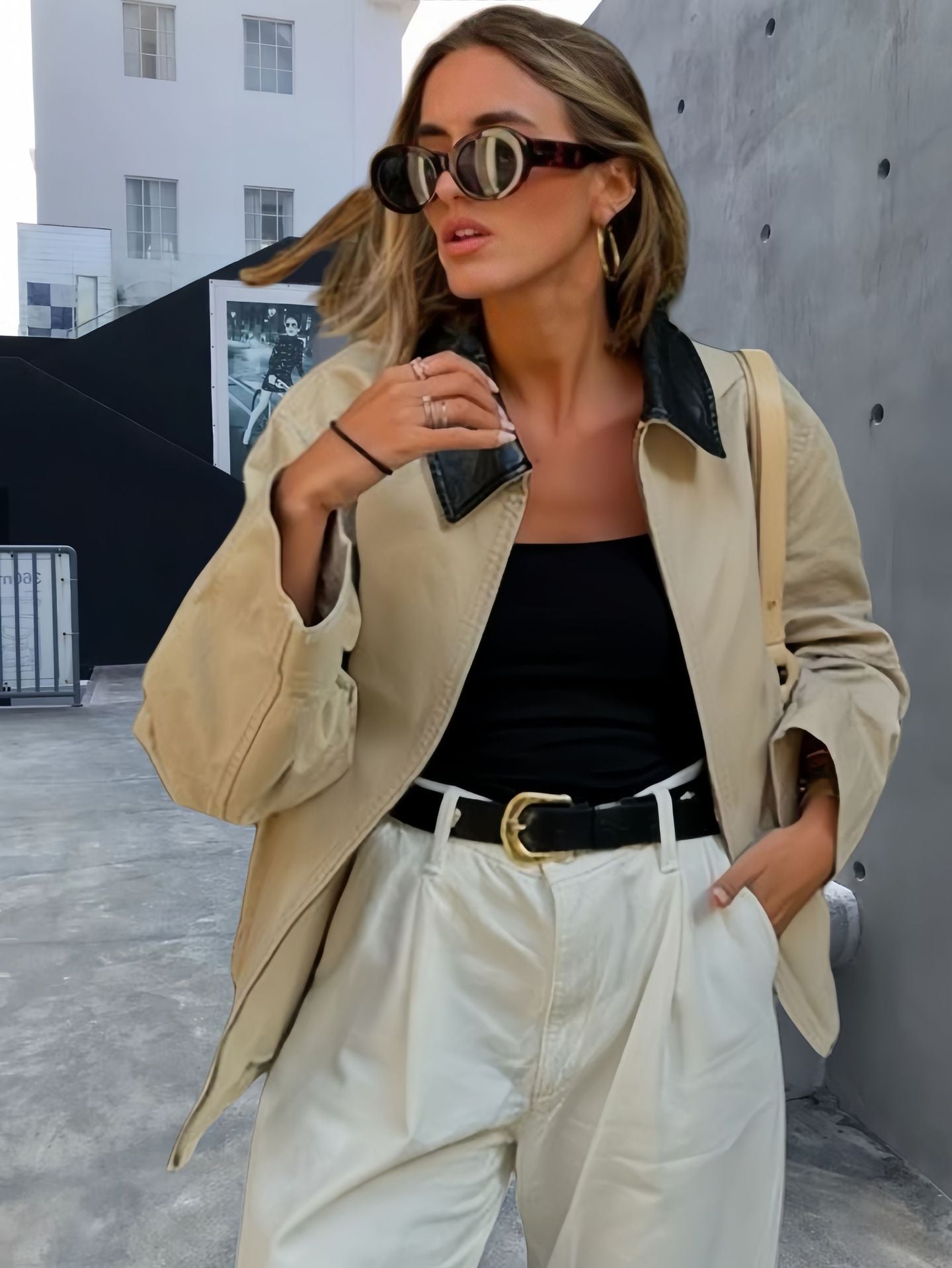 Damen Modische Übergangsjacke mit lässigem Schnitt und eleganten Details R&B