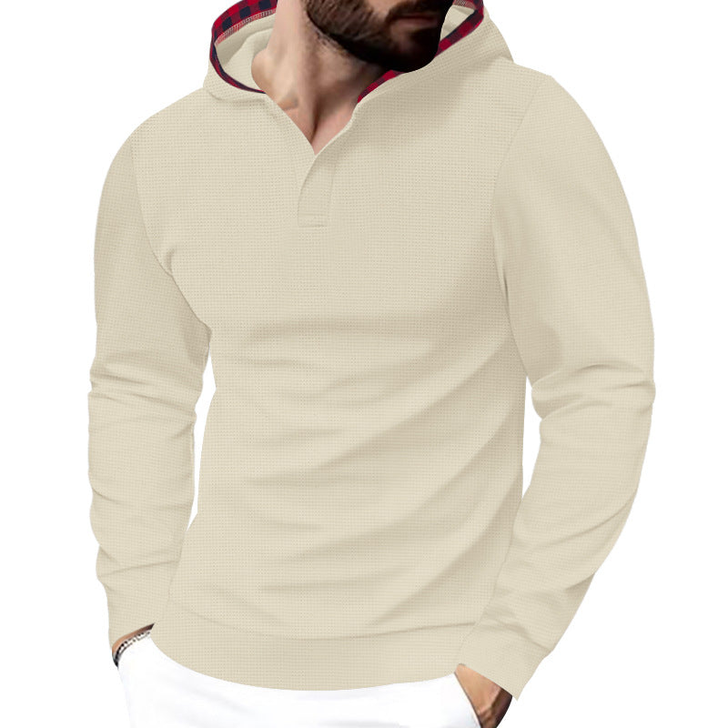 Herren Kapuzensweater mit strukturiertem Design und komfortablem Schnitt R&B