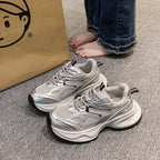 Damen sportliche Sneakers mit atmungsaktiver Mesh-Oberfläche und robustem Sohlenprofil R&B