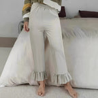 Damen Flauschige Culotte mit Volantabschluss R&B