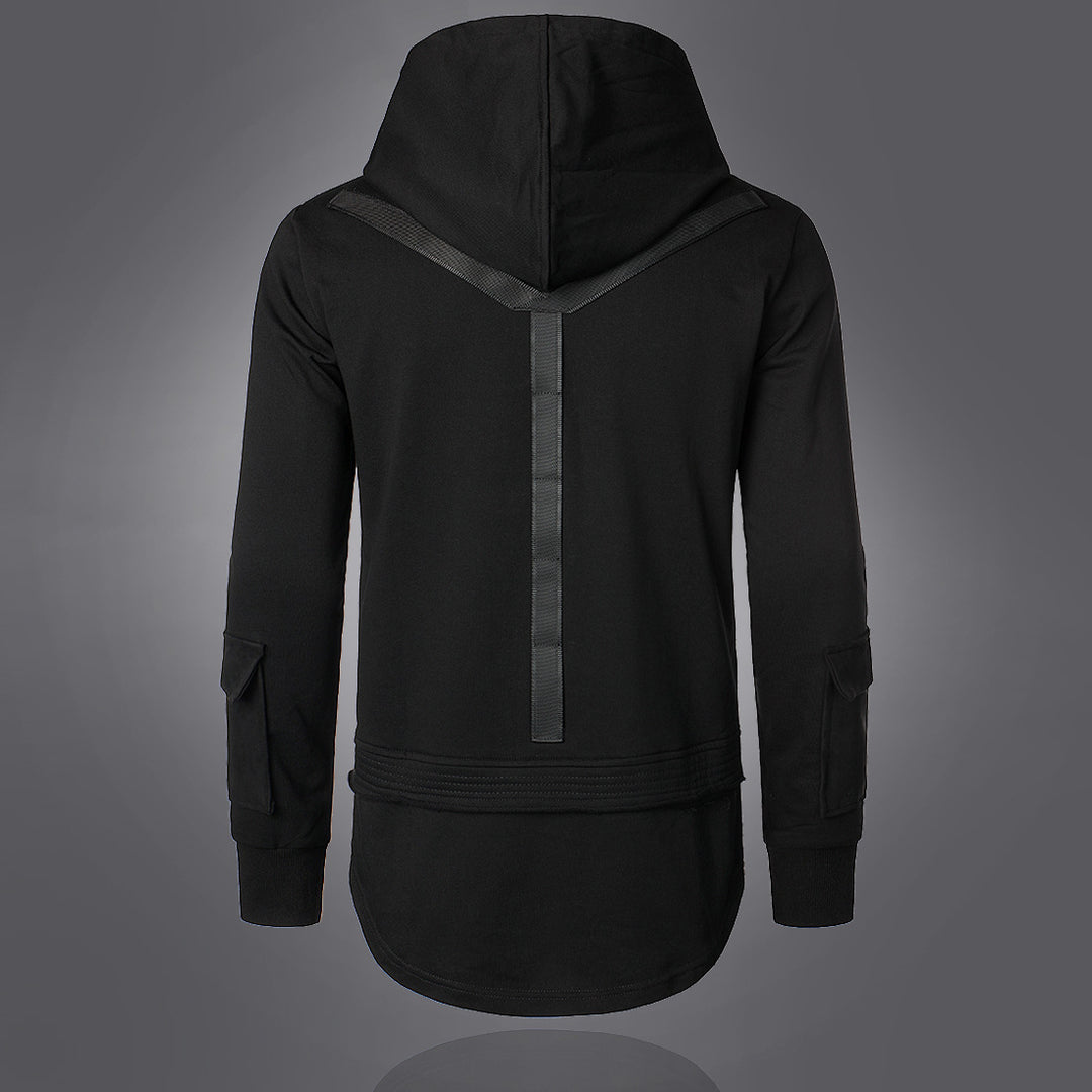 Herren modischer Hoodie mit integrierten Taschen und einzigartigem Design R&B