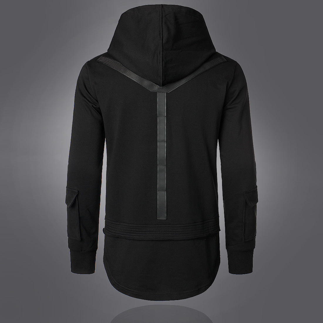 Herren modischer Hoodie mit integrierten Taschen und einzigartigem Design