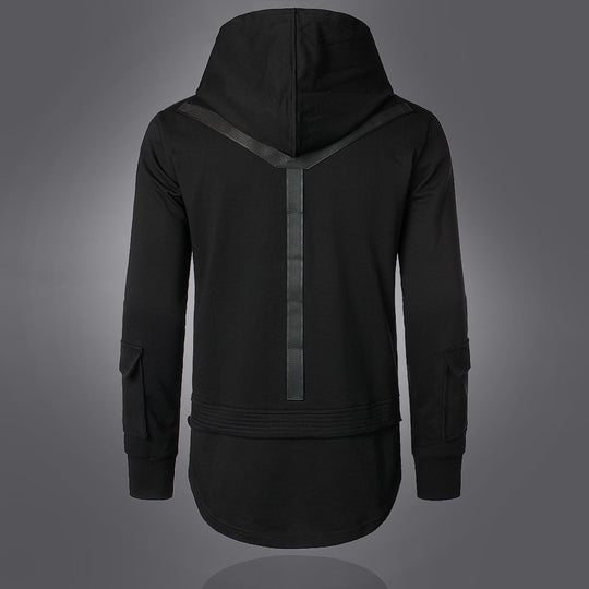 Herren modischer Hoodie mit integrierten Taschen und einzigartigem Design R&B