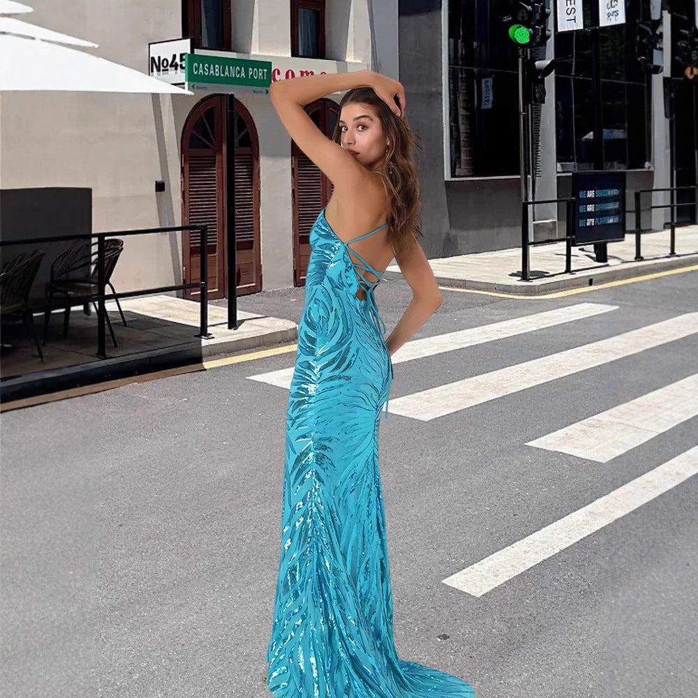 Damen Glitzerndes Abendkleid R&B