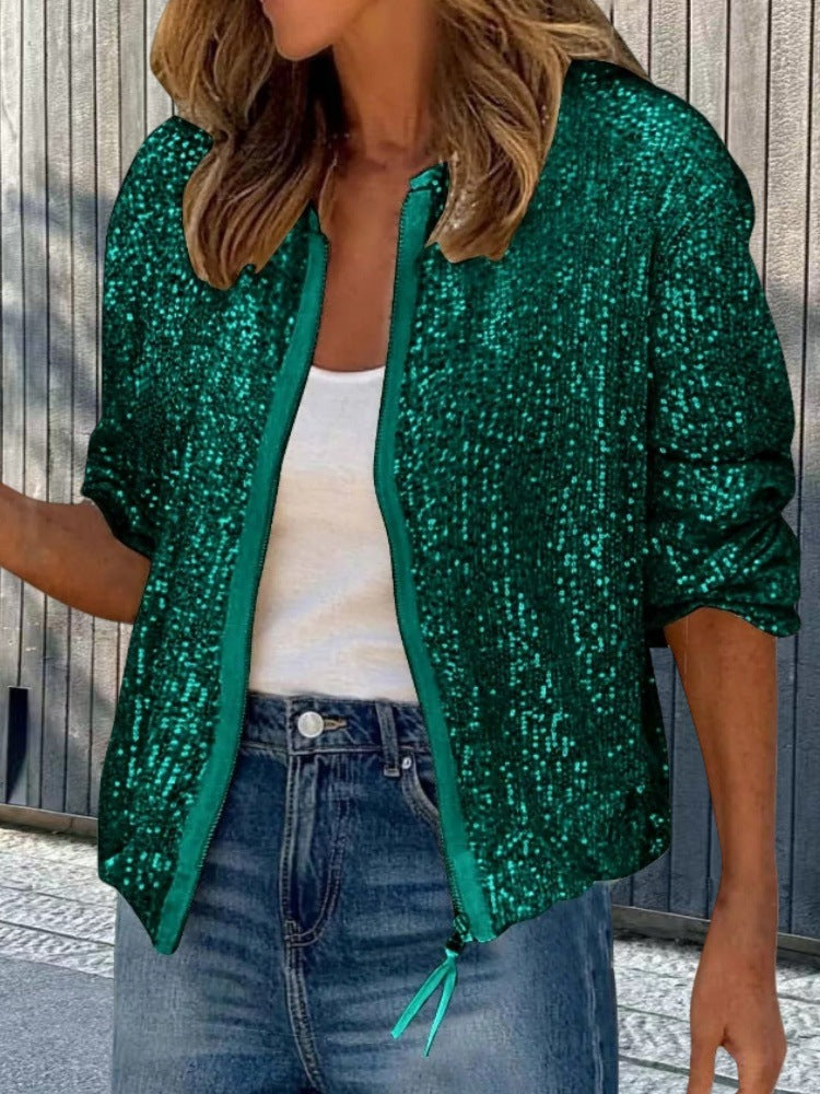 Damen Paillettenjacke im modernen Schnitt R&B