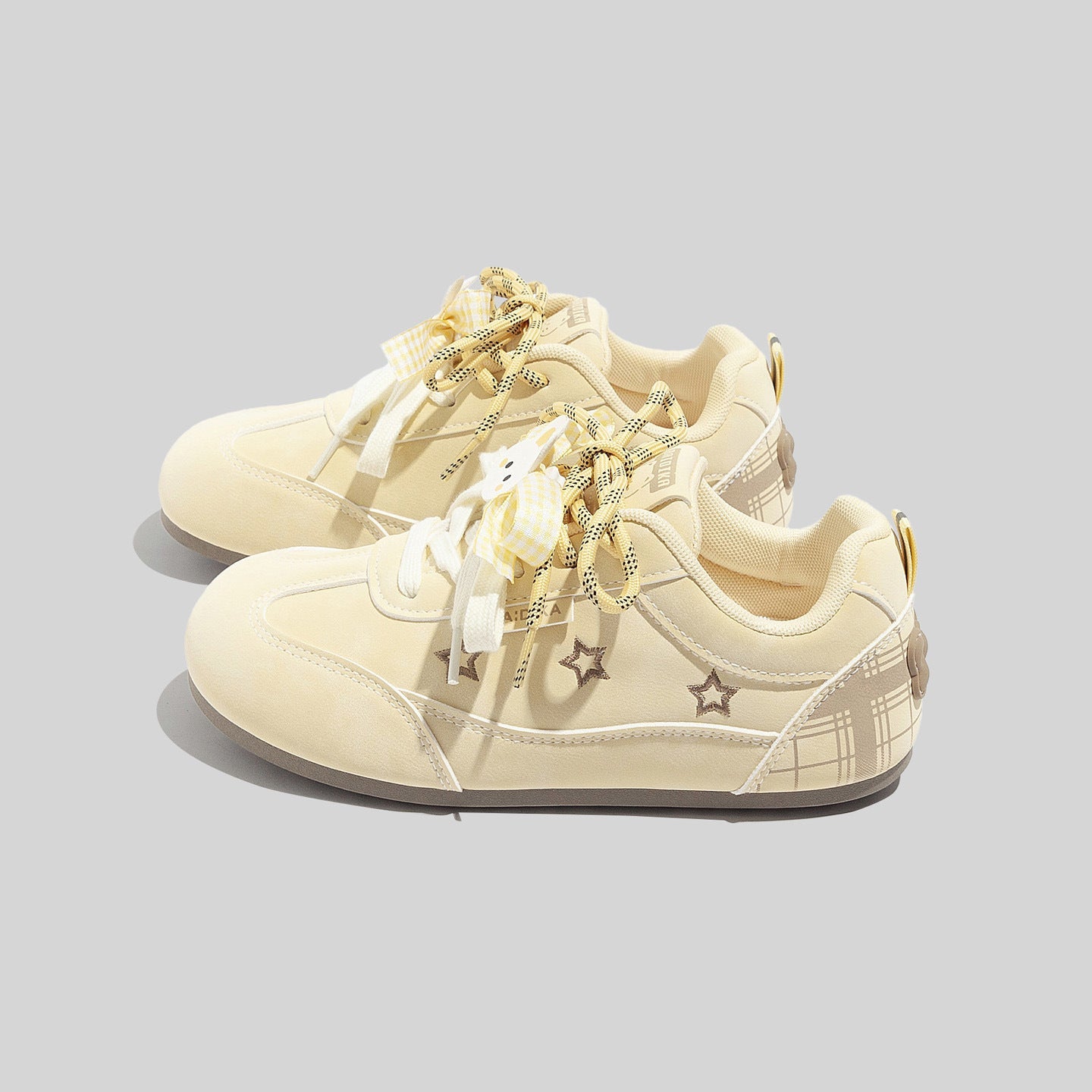 Damen Sneakers mit modernem Sternen-Muster und weicher Dämpfung
