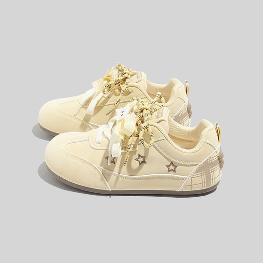 Damen Sneakers mit modernem Sternen-Muster und weicher Dämpfung R&B