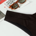 Damen Hochgeschnittene Bikinihose mit V-Ausschnitt