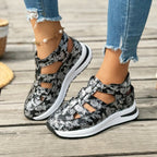 Damen sportliche Sandalen mit modischem Schnitt und atmungsaktiven Einsätzen R&B