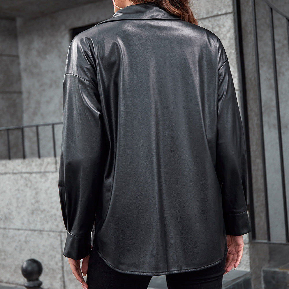 Damen Overshirt mit Kontrast Ärmeln und Karo-Muster R&B