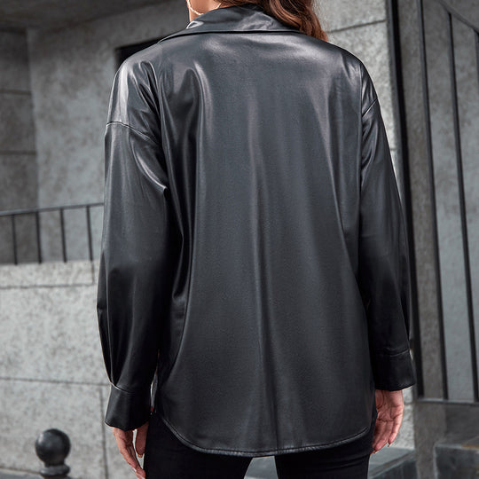Damen Overshirt mit Kontrast Ärmeln und Karo-Muster R&B