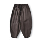 Damen Locker geschnittene Leinenhose mit elastischem Bund R&B