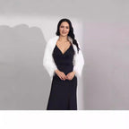 Damen Extravaganter Kunstpelzbolero mit elegantem Schnitt