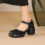 Damen modische Blockabsatz Schuhe