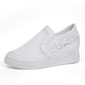 Damen Slip-On Sneaker mit eleganter Spitzenstruktur und komfortablem Fußbett R&B
