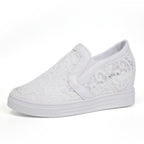 Damen Slip-On Sneaker mit eleganter Spitzenstruktur und komfortablem Fußbett R&B