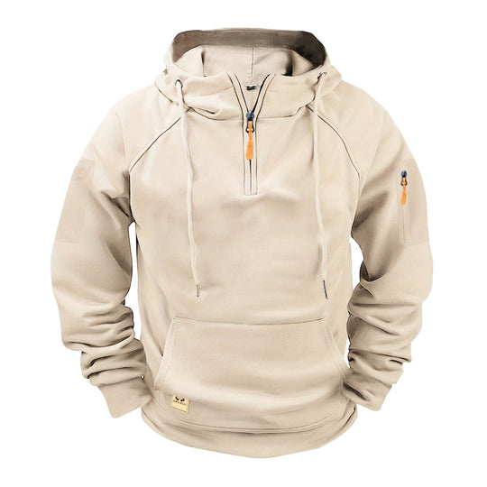 Herren sportlicher Kapuzenpullover mit praktischem Reißverschluss R&B