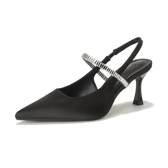Damen Slingback-Pumps mit dekorativen Glitzerdetails und eleganter Absatzgestaltung R&B