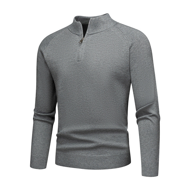 Herren modischer Pullover mit kurzem Reißverschluss R&B