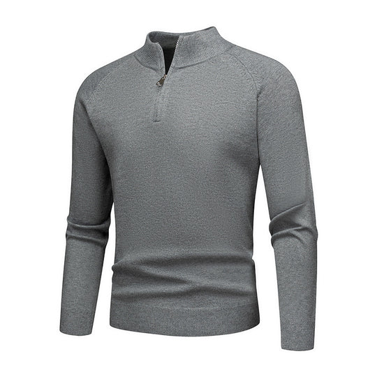 Herren modischer Pullover mit kurzem Reißverschluss R&B