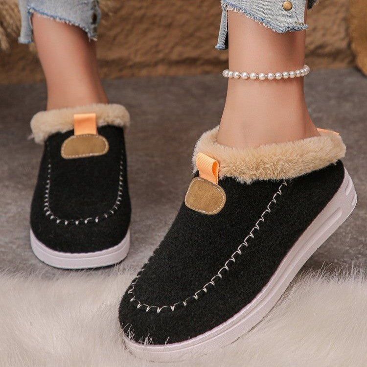 Damen Fluffy Hausschuhe mit rutschfester Sohle und kuscheligem Innenfutter R&B