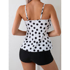 Damen Tankini mit gepolstertem Oberteil und sportlichem Höschen R&B