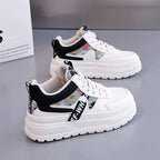Damen modische Chunky Sneakers mit auffälligem Grafikdesign R&B