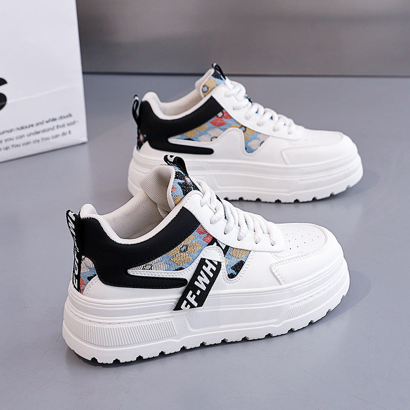 Damen modische Chunky Sneakers mit auffälligem Grafikdesign R&B