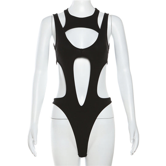 Damen sportlicher Cut-Out Badeanzug R&B
