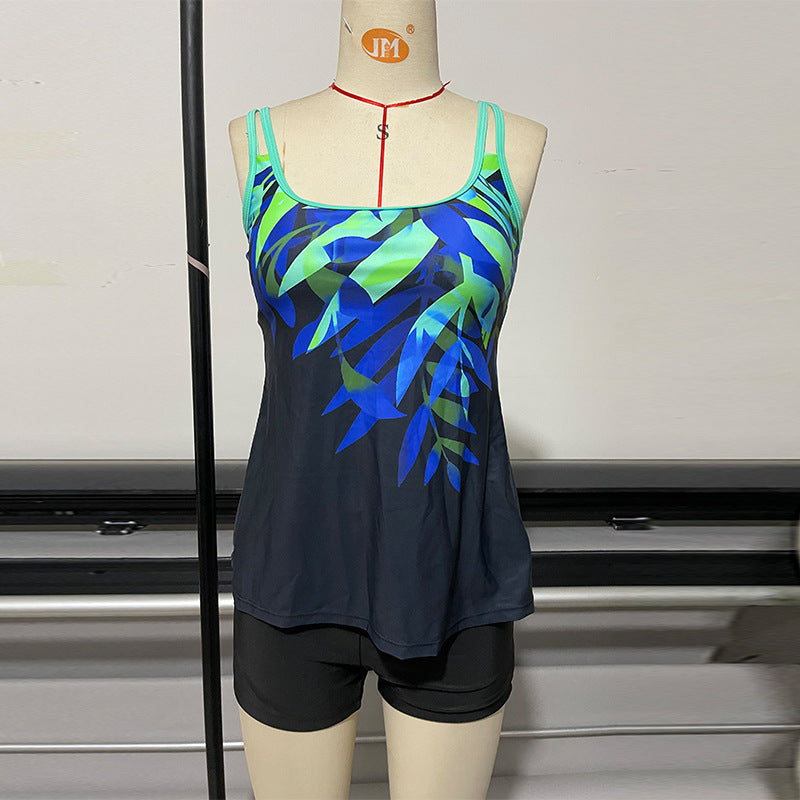 Damen Modisches Tankini-Set mit Shorts R&B