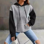Damen Kapuzenpullover mit strukturiertem Design und praktischen Taschen R&B