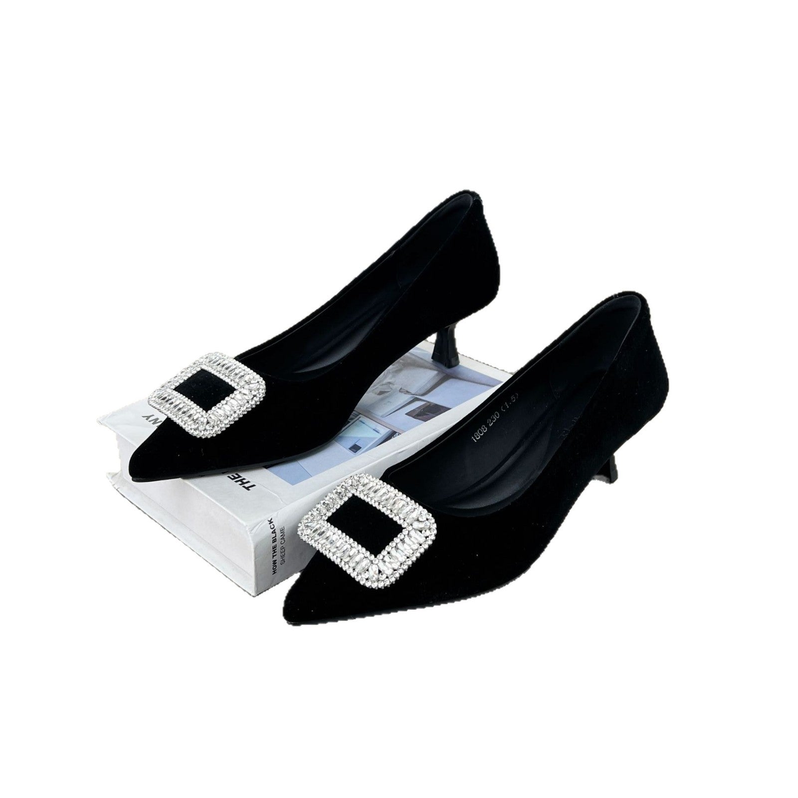 Damen Elegante Pumps mit funkelndem Strassbesatz und komfortablem Absatz R&B