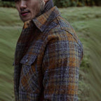 Herren Gemusterte Flanelljacke mit praktischen Taschen