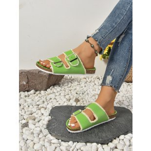 Damen komfortable Zehentrenner-Sandalen mit verstellbaren Riemen R&B