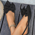 Damen Slingback-Schuhe mit dekorativen Schleifen und atmungsaktiver Sohle R&B