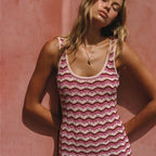 Damen luftiges Häkelstrandkleid R&B