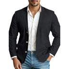 Herren eleganter Blazer mit strukturiertem Design und praktischen Taschen R&B