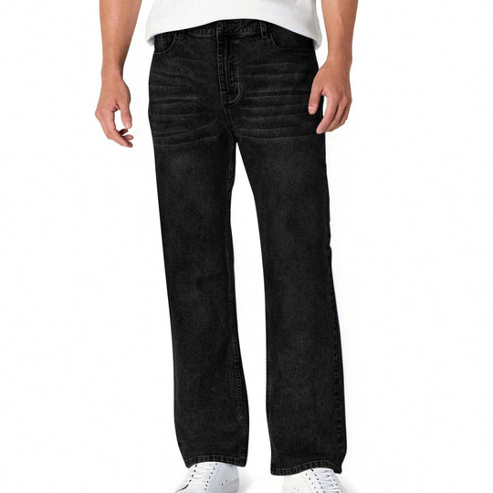 Herren lässige Bootcut Jeans mit modernen Waschungen R&B