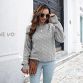 Damen Strickpullover mit Strukturiertem Karo-Design R&B