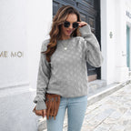 Damen Strickpullover mit Strukturiertem Karo-Design R&B