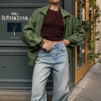 Damen Trendige Oversized-Jacke mit lässigem Schnitt und voluminösen Ärmeln R&B