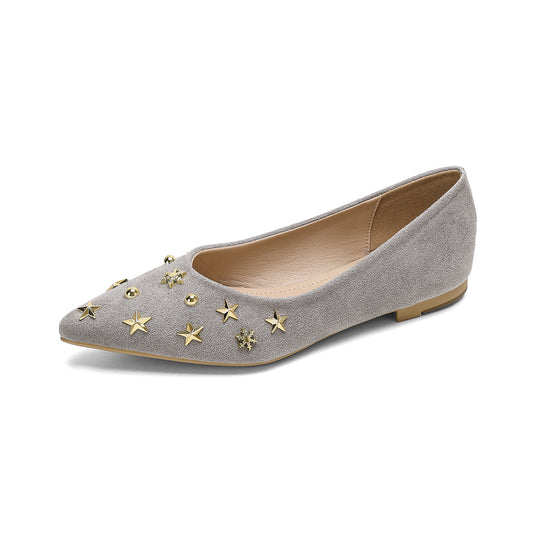 Damen Ballerinas mit funkelnden Details und schicker Sternenhimmel-Applikation R&B