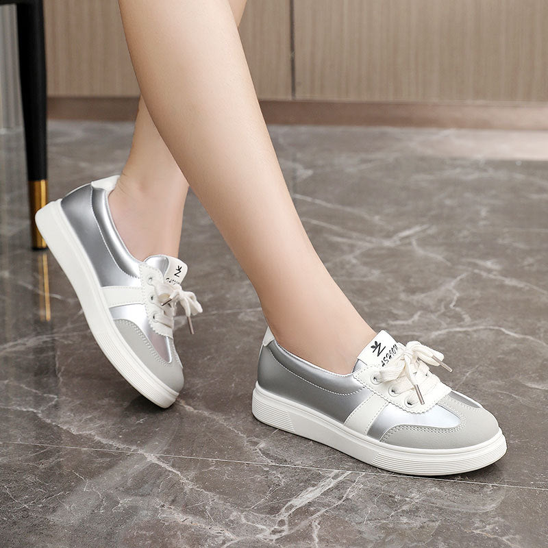 Damen Modische Sneakers mit Metallic-Akzenten und Komfortsohle R&B