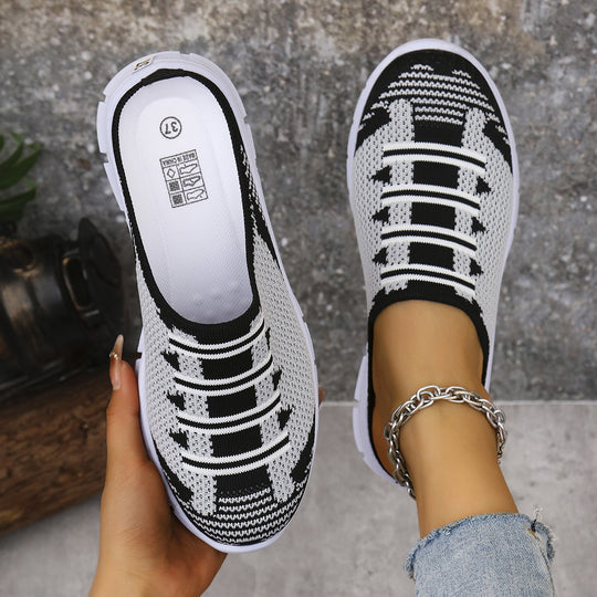 Damen Atmungsaktive Slip-On Sneakers mit elastischem Obermaterial R&B